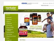Tablet Screenshot of herbaler.com